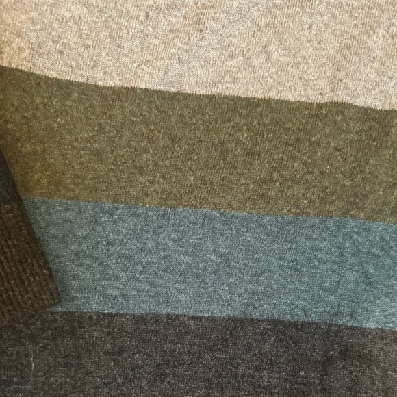 KAVU ATKINSON Blue Spruce Long Sleeve Striped Sweater Wool Alpaca Men’s Large - Picture 8 of 12